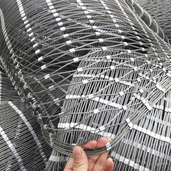 Wholesale stainless steel ferrule rope mesh