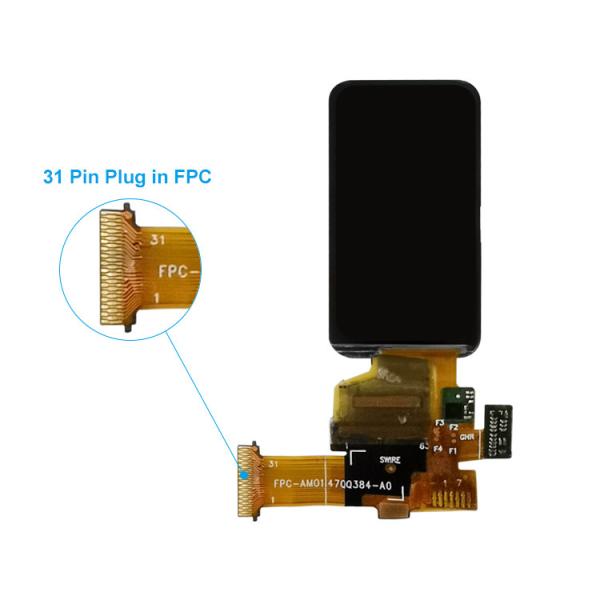 1.47 Inch Oled Display Screen 1080*1024 Dots 31PINS QSPI Interface Driving IC SH8501B0