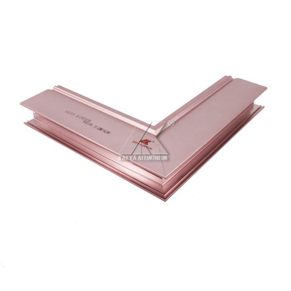 AA15 Rose Gold Anodized Aluminium Profile For Sliding Doors