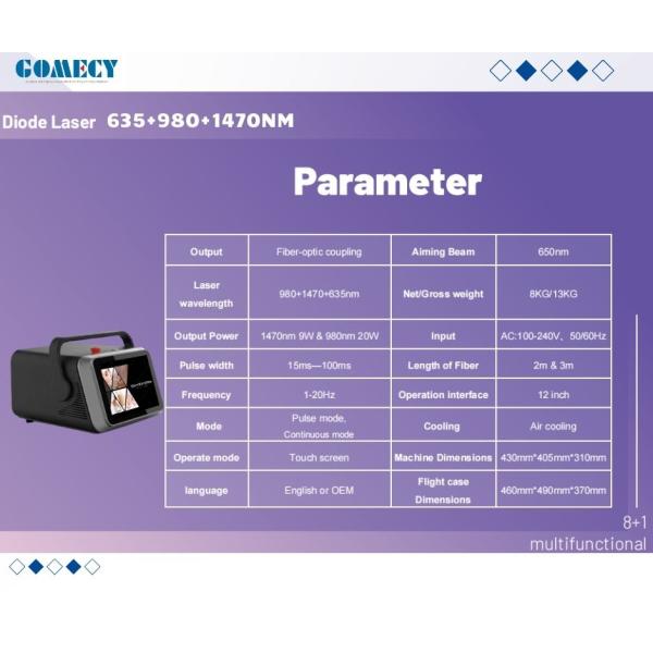 Endo Face Lifting Lipolysis Laser Liposuction Body Slimming Machine Diode 635 980 1470nm Endolaser Laser Equipment