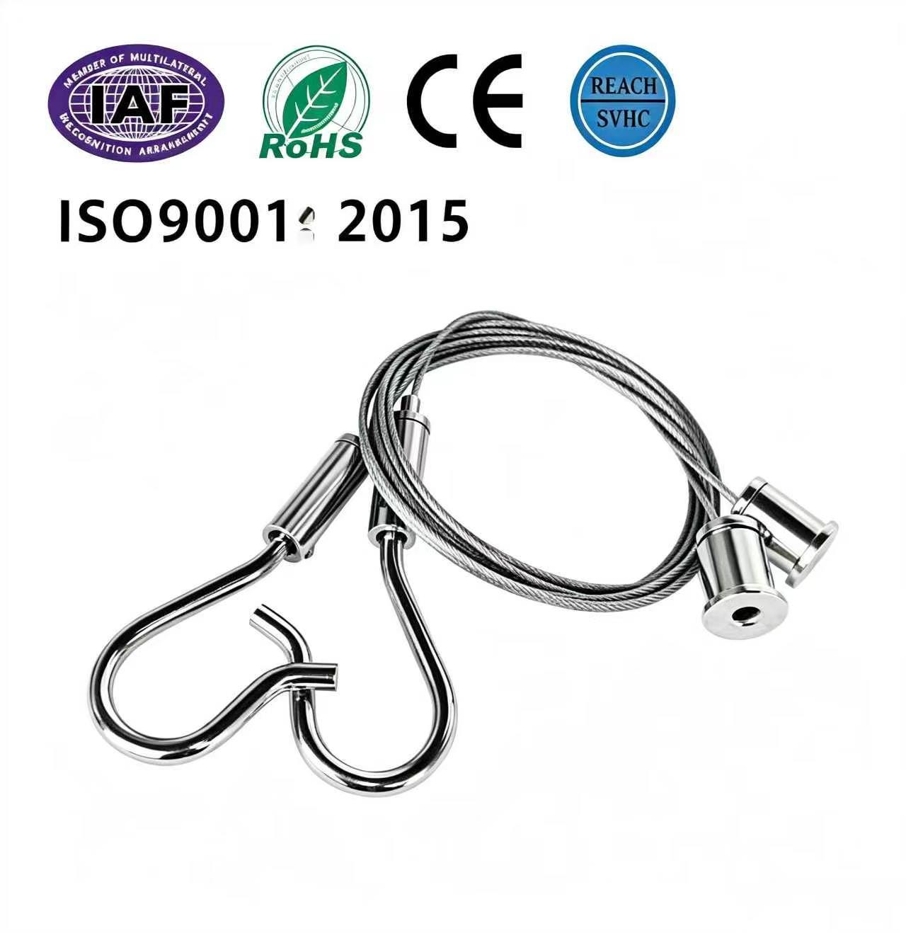 Adjustable Hook Steel Hanging Wire For Light Boxes / Signage / Wall Art