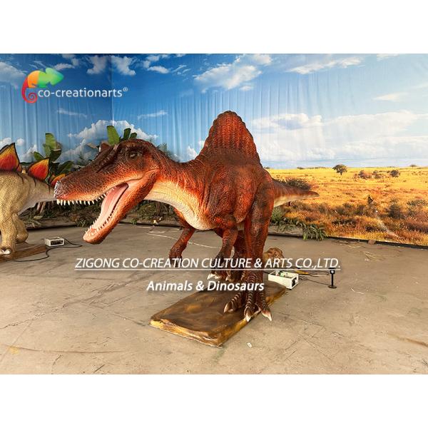 Realistic Animatronic Dinosaur Spinosaurus: Multi-Motion Showstopper With Articulated Limbs, Vivid Coloration & Aquatic Ambiance