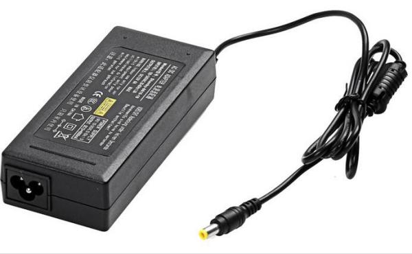 SAA TUV  Listed Ac Dc Switching Adapter Power Supply For LED Strips , Black Color
