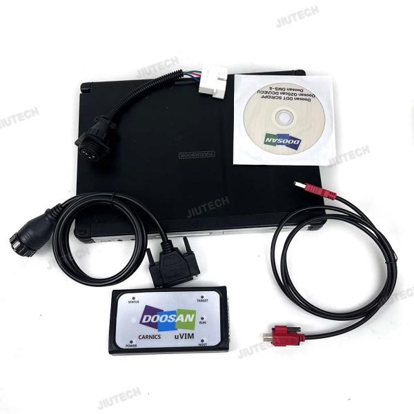 Pour Doosan uVIM outil de diagnostic Excavateur chariot élévateur moteur détection de défaut Scanner Interface DDT CARNICS et CF C2 ordinateur portable