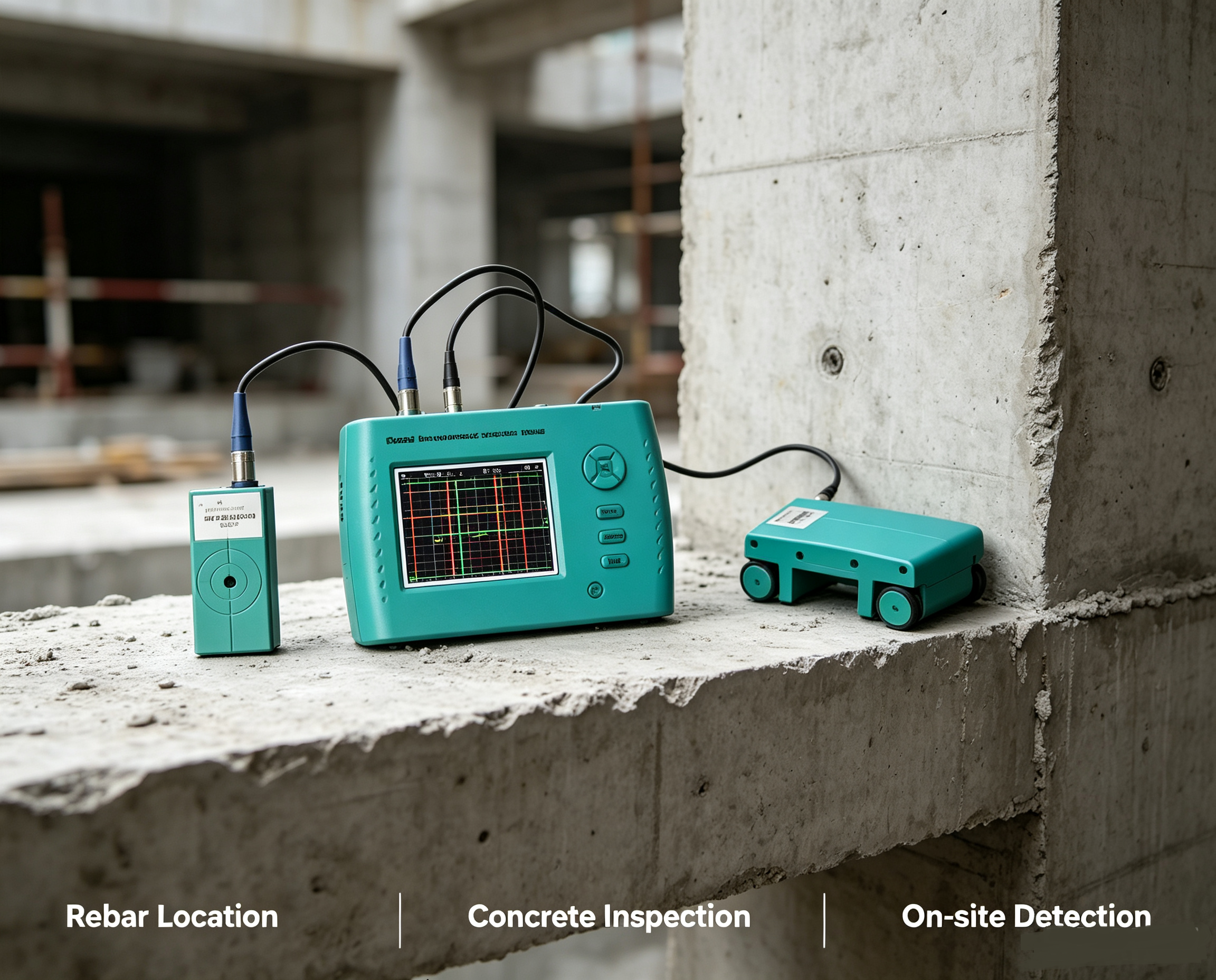 HPT50(+) Portable Concrete Rebar Scanner Single Probe Rebar Diameter Estimation Cable Pipe Locator With Report Printing Function