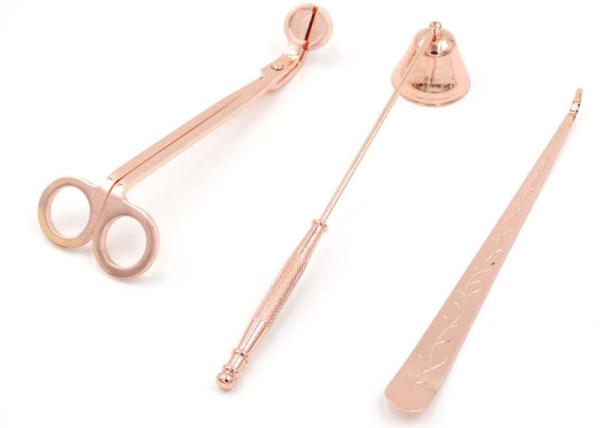 Stainless Steel Candle Wick Hook / Wick Trimming Scissors Three Piece Set