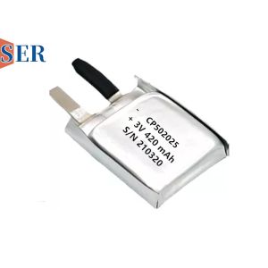 Длинная жизнь клетки 550mAh мешка батареи CP502025 Li-MnO2 мягкая ультра тонкая для животный отслеживать