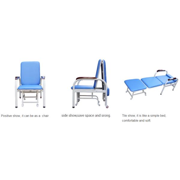 Hospital Foldable Aluminum Folding Chairs For Patient Accompany