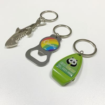 Beer Bar Key Ring Aluminum Embossing Bottle Opener Personalised Keychain