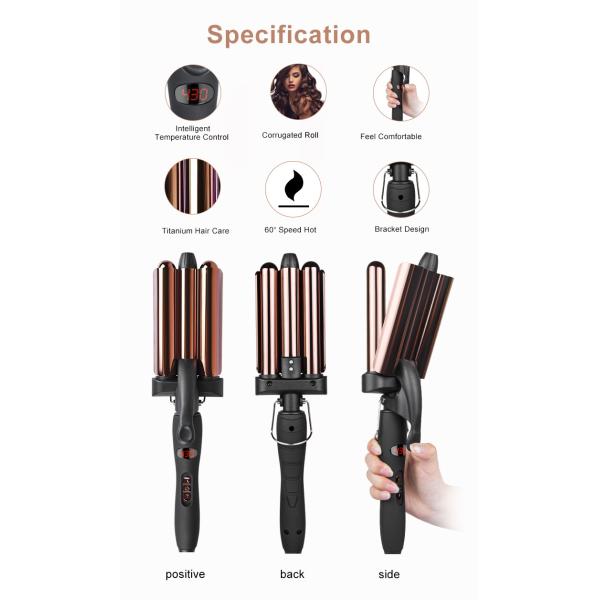 Волосы 3 бочонков ROHS колеблют, 110-220V профессиональные волосы Styler