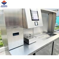 1.8 metros de largo hecha a medida Automática de preparación de té de burbujas Refrigerador de trabajo Contador de barras de té de leche