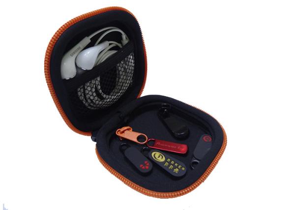 Compartimento à prova de choque Mesh Pocket de EVA Headphone Case With Separate