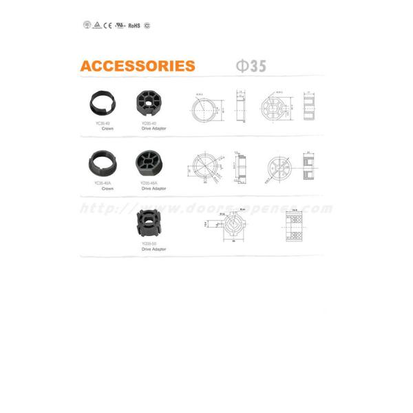 Шторка ролика мотора 15RPM AC 220V 10N.M трубчатая