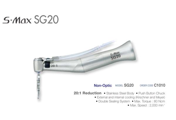 Dental Implant Low Speed Push Button Single Water Spray 20:1 Reduction Contra Angle Handpiece Without Light