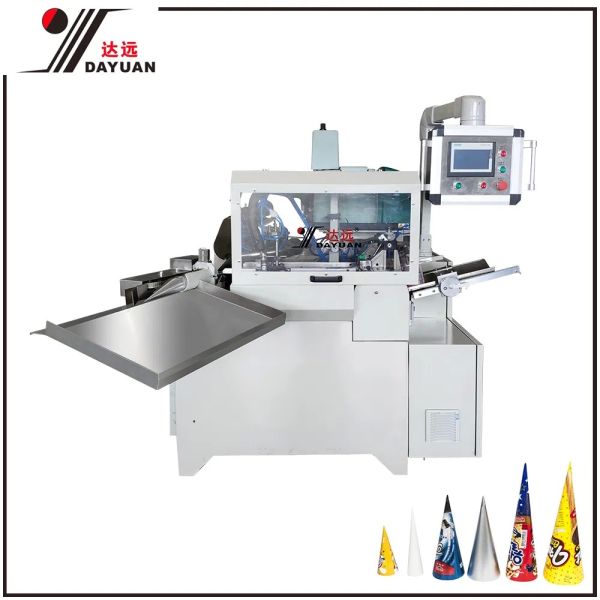 High Efficiency Aluminum Foil Paper Ice Cream Cone Sleeve Machine with 250 PCS/Min Production Speed