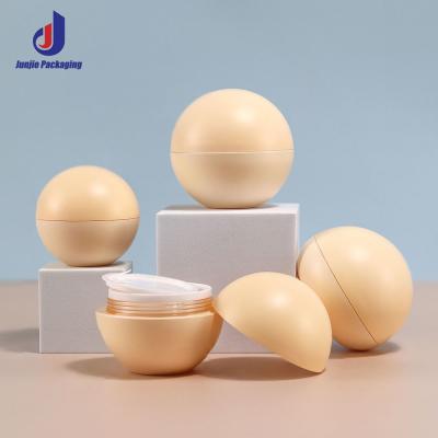 10g 15g 20g 30g 50g Boîtes en plastique vides en forme de boule, baume à lèvres, crème, avec couvercle