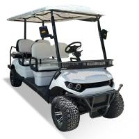 Carrinho de golfe elétrico de 4 + 2 lugares com certificação CE e personalização de cor do corpo