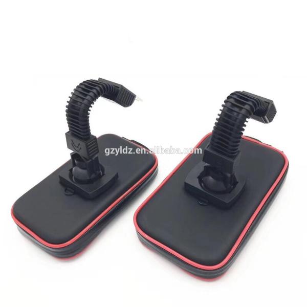 FCC 170g Motorcycle Phone Holder Mount , 360 Rotation Bike Phone Holder Bag