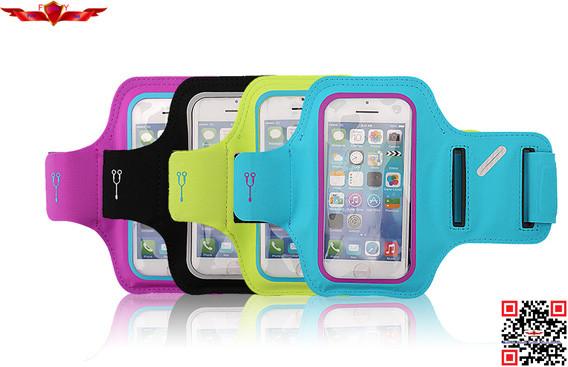 New 100% Qualify Adjustable Outdoor Sports Lycra Running Armband Case For Iphone Color