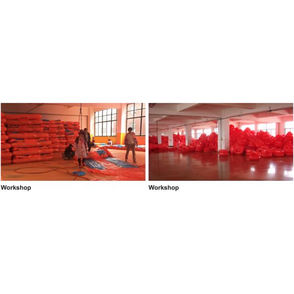 PVC покрасил раздувное двойное скольжение водных горок 60~120cm Bounceland выплеска двойное