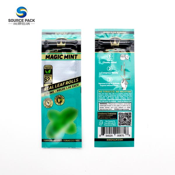 Складка сигарок обертка Mylar сумка на заказ напечатанный запахоустойчивый мешок