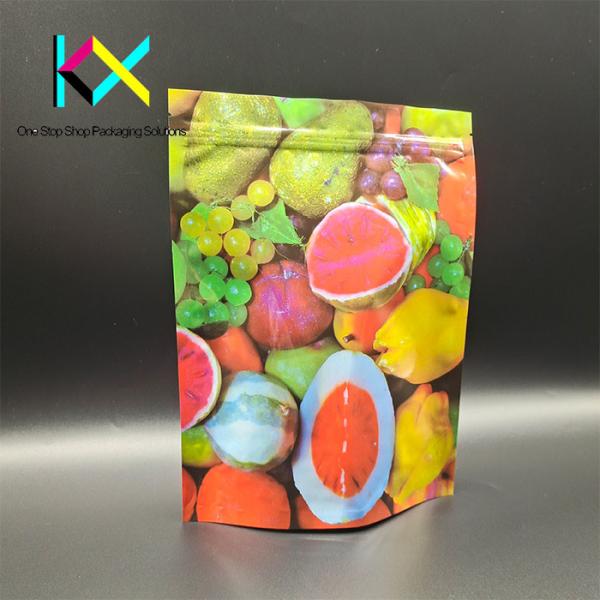120um-130um Thickness Compostable Food Pouches Ziplock Sealable Paper Pouch