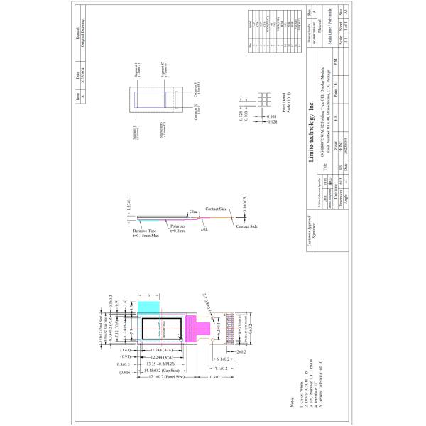 0.5 Inch Mono OLED Display 88x48 CH1115 OLED I2C