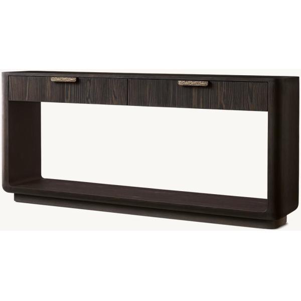 CT-006 Bedroom Modern Console Table Furniture With Roller Shutter Door Cabinet