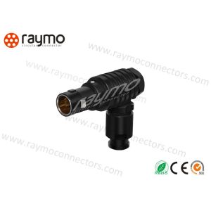  Mini Snap Right Angle Circular Connectors 10 Way W1 W2 Black Color