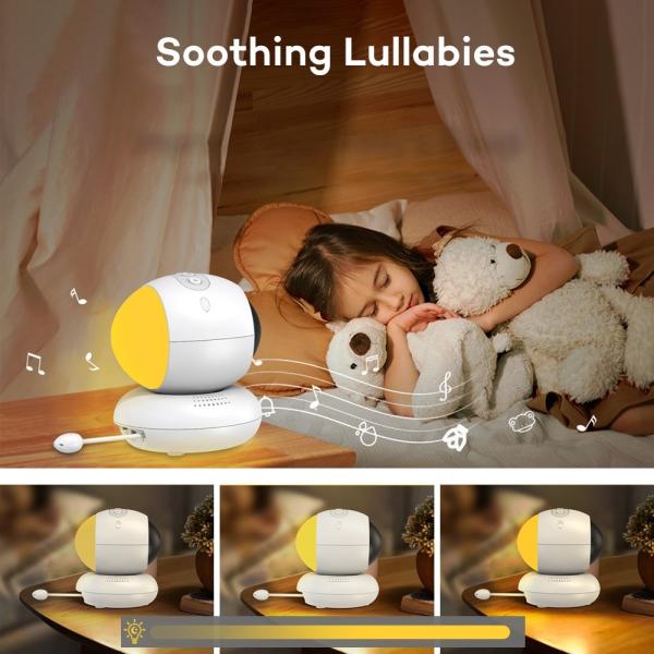 5.5 Inch 1080p Wireless Baby Monitor with Pan-Tilt Camera and Night Vision