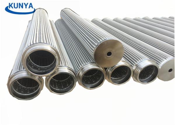 80 filtros de aço inoxidável dos filtros da malha 1um do metal da vela de 0.3mm plissaram