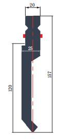Je suis WAL157.86.R1A type européen de frappeur de frein à pression avec angle 86 42CrMo