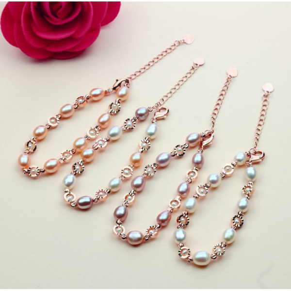 2025 Women Exquisite Baroque Fresh Water Pearl Bracelet