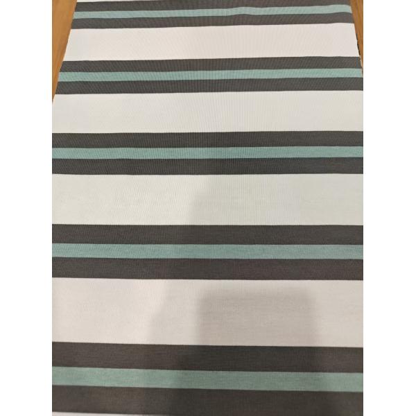 Tissu tricoté rayé confortable, de haute qualité et résistant à l'usure pour T-shirt