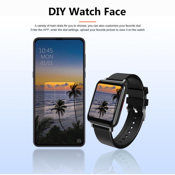 BT5.0 1,69 Smartwatch управлением музыки Smartwatch 128M экрана касания дюйма TFT
