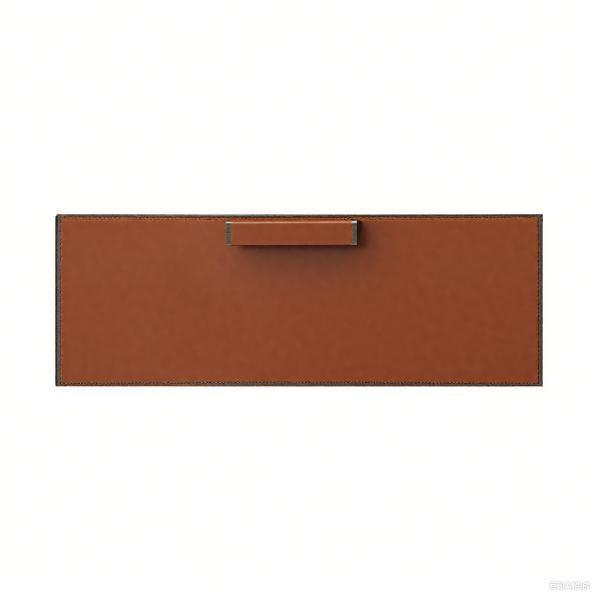 MJMFHD Custom ENF Grade PVC Leather Drawer Front Panel for Wardrobe, with Sealed Edges & Hardware Pulls, Model CYDP-003