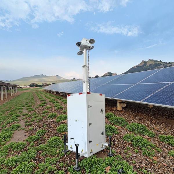  CCTV Surveillance Camera Tower Portable Surveillance Cube For Construction Site Monitoring