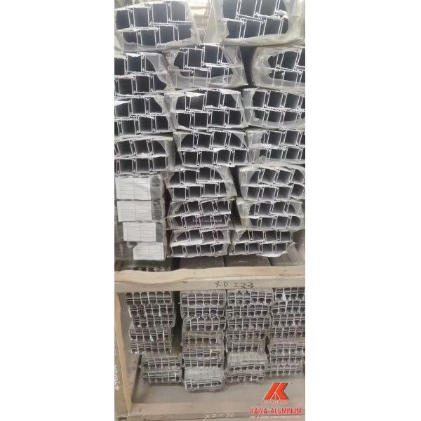 Gold Anodizing Aluminum Windows Door Extrusion Profiles 1.3mm Thickness