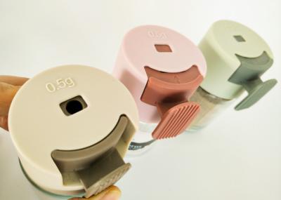 Customizable Plastic Spice Jar Lid Refillable For Kitchen / Picnic Use