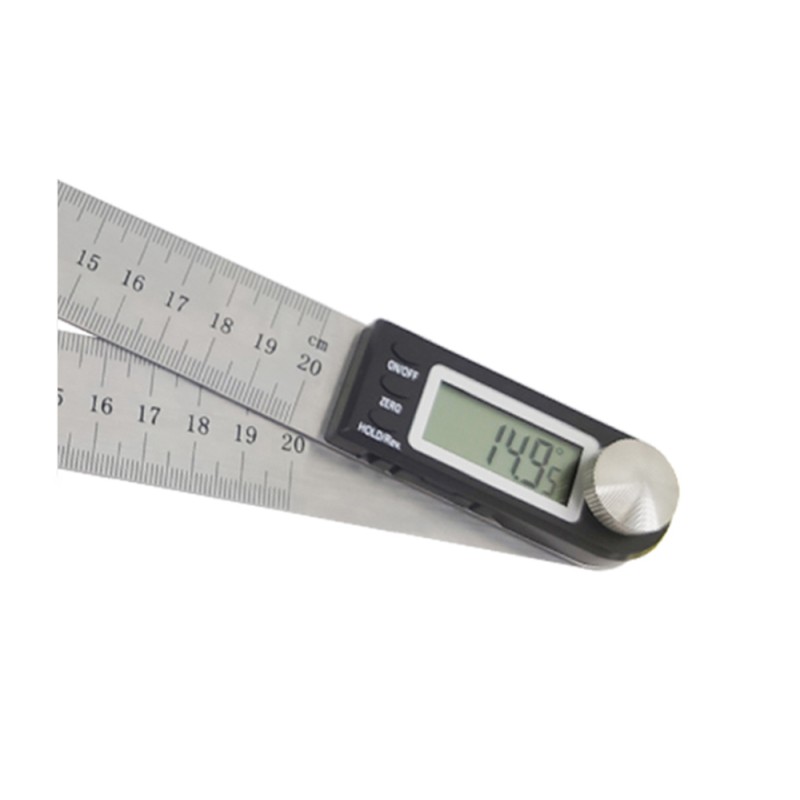0-360° Electronic Digital Protractor with 0.05° Resolution ±0.2° Accuracy 200mm Blades Optional