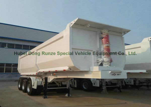 Heavy Duty Dumper Semi Trailer Truck for 3 Axles U shape Hydraulic dump Tipper Trailer 45 - 50 Ton