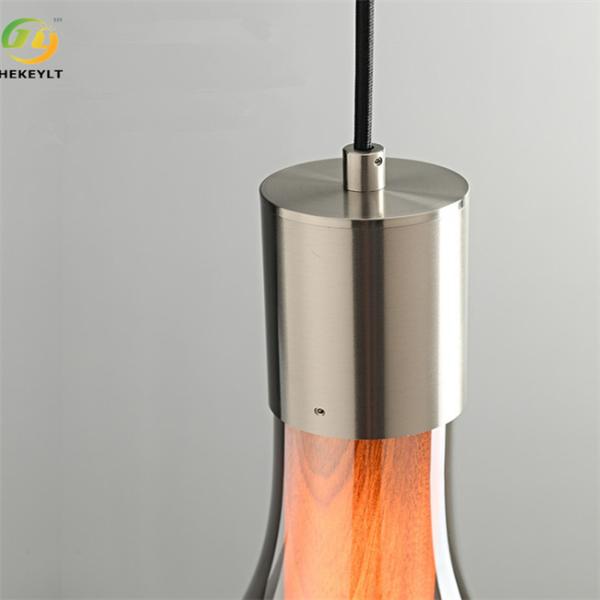 Chrome E27 алюминиевый и стеклянный и закоптелый серый привесной свет для крытого оформления