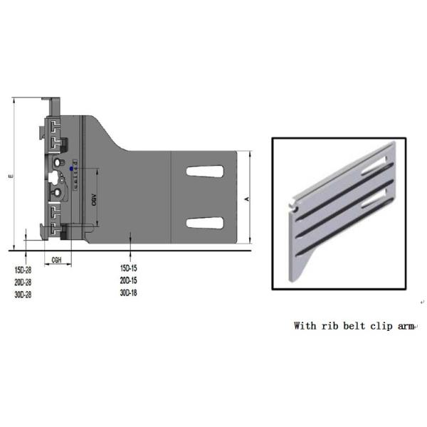 Черные струбцины связки стали углерода приложений платформы грузоподъемника цвета вращая