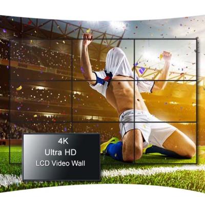 Parede video da moldura ultra fina de 55 polegadas, parede que monta a exibição de vídeo do LCD