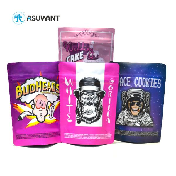 Cookies Smell Proof Myalr Stand Up Pouch For Cannaburst Weed Packaigng