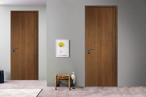 Aluminum interior slab hollow interior flat wood door for house