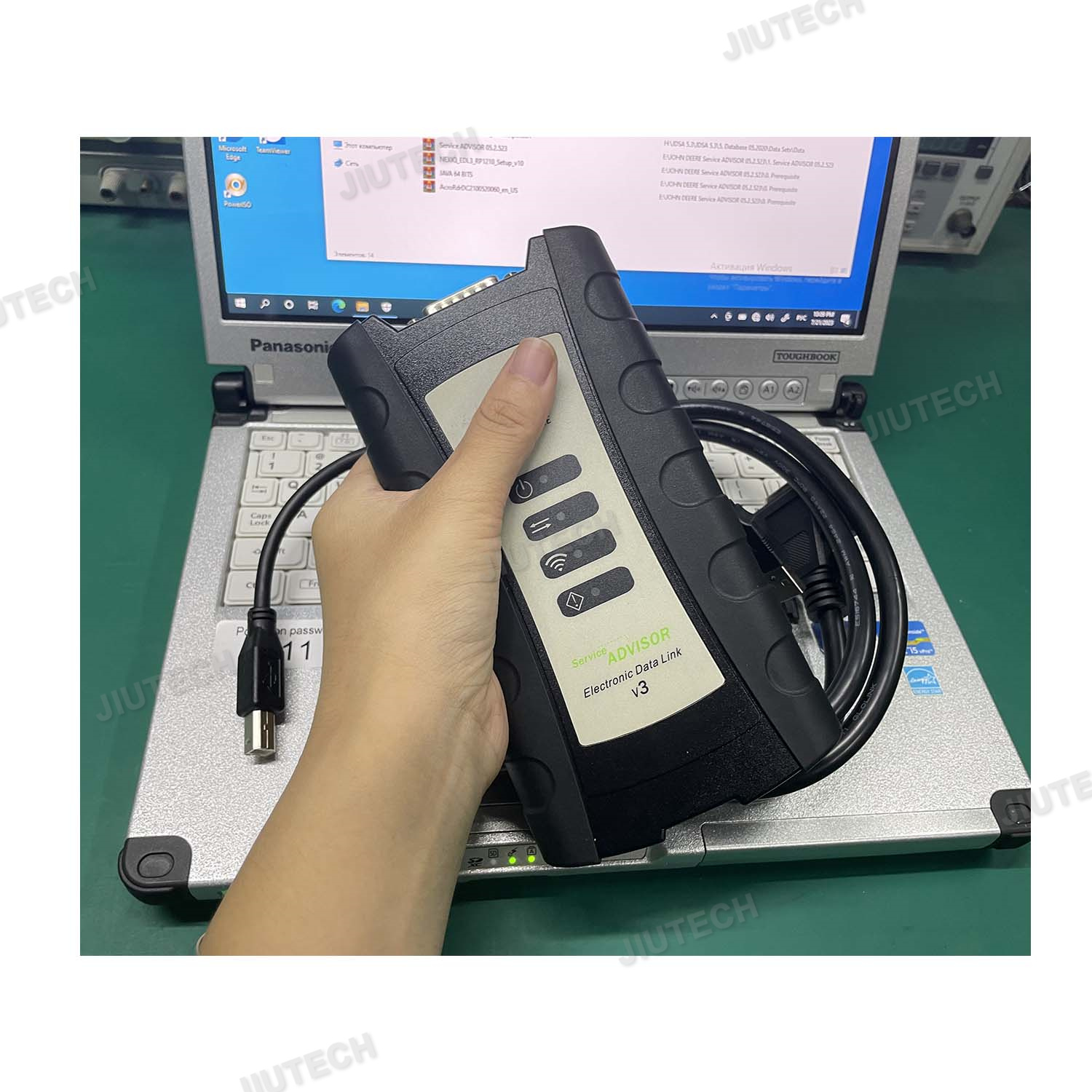 СТРУКТУРА СТРУКТУРА Диагностический инструмент для JOHN DEERE SERVICE ADVISOR EDL V3 CF5.3 SSD с ноутбуком CF C2