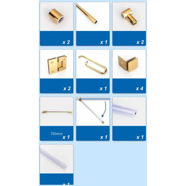 Anti Wear Satin Finished Glass Shower Hinge Corrosion Resistance Round Pipe Hinge