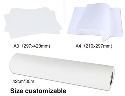 Sublimação seca rápida de alta qualidade por atacado A4 de papel da transferência térmica para o t-shirt e a caneca