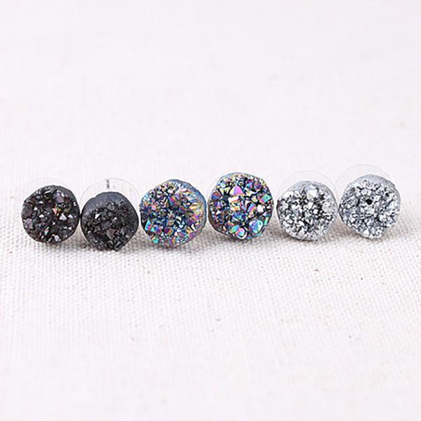 PORTABLE Square-shape Crystal Buckle Napkin Ring made of Natural Agate Stone for Elegant Table Setting